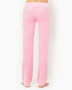 33" Dorsey Velour Pant - Conch Shell Pink