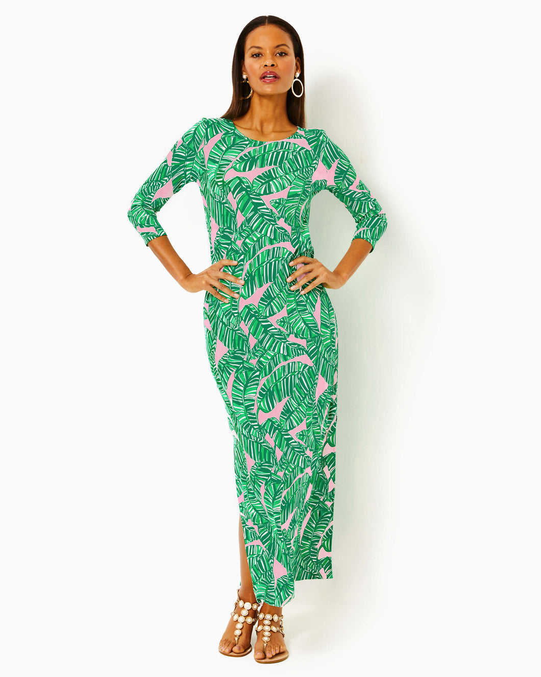 Morgann Maxi Dress - Conch Shell Pink Lets Go Bananas