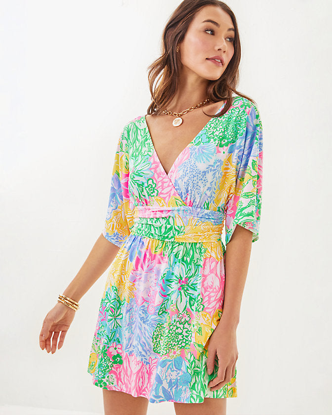 Parigi Skort Romper - Multi Bright Delight Patch