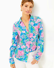 Load image into Gallery viewer, UPF 50+ ChillyLilly Marlena Button Down Top - Multi Spring In Your Step
