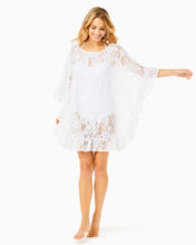 Load image into Gallery viewer, Atley Ruffle Cover-Up - Resort White Paradise Found Lace

