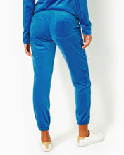 Load image into Gallery viewer, 28&quot; Mallie Velour Pant - Indigo Breeze
