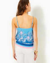 Load image into Gallery viewer, Cannavale Knit Top - Lunar Blue A Lil Nauti Engineered Knit Top
