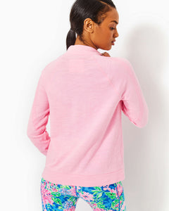 Ashlee Half-Zip Pullover - Conch Shell Pink