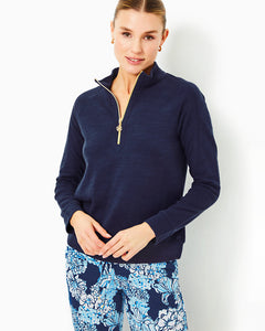 Ashlee Half-Zip Pullover - Low Tide Navy