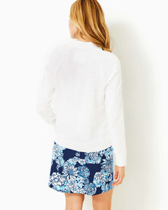 Ashlee Half-Zip Pullover - Resort White