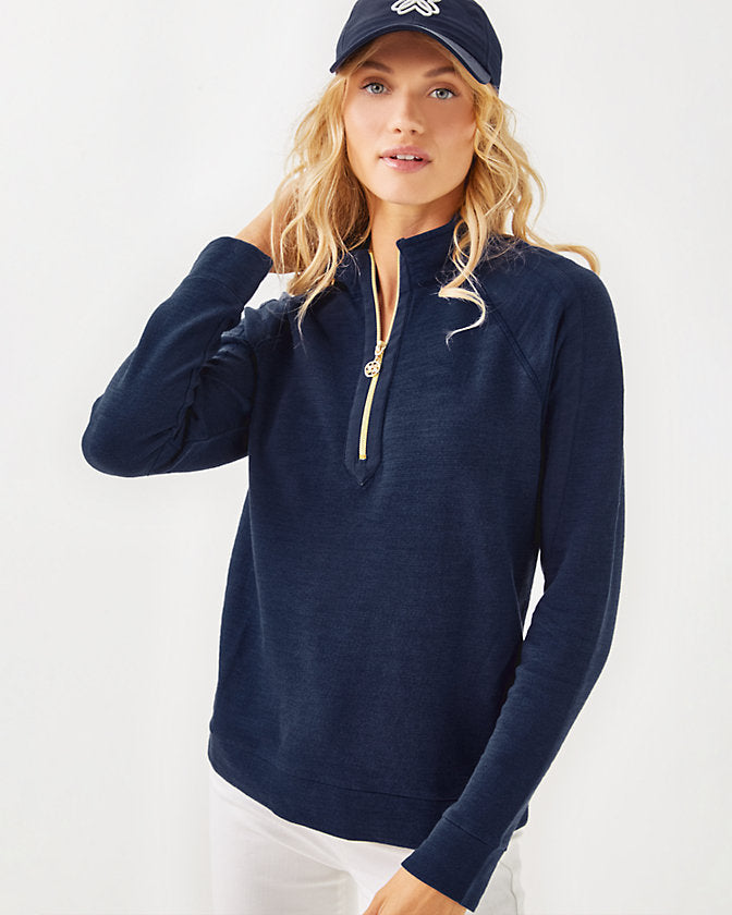 Luxletic Ashlee Half-Zip Pullover - True Navy