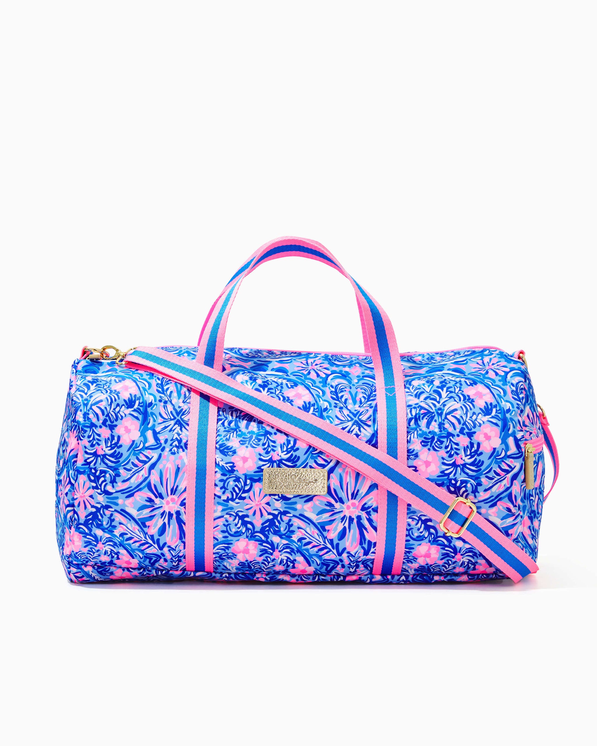 NWT LILLY PULITZER Beale Weekender Travel Bag sold In Low Tide Navy Jewely.