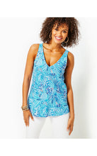 Load image into Gallery viewer, Florin Sleeveless Linen Top - Amalfi Blue By The Seashore
