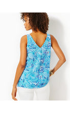 Load image into Gallery viewer, Florin Sleeveless Linen Top - Amalfi Blue By The Seashore
