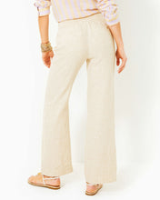 Load image into Gallery viewer, 31&quot; Deri Linen Palazzo Pant - Sand Bar X Resort White
