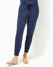 Load image into Gallery viewer, UPF 50+ 27&quot; Lillabeth Pant - Heathered Med Blue X Noir
