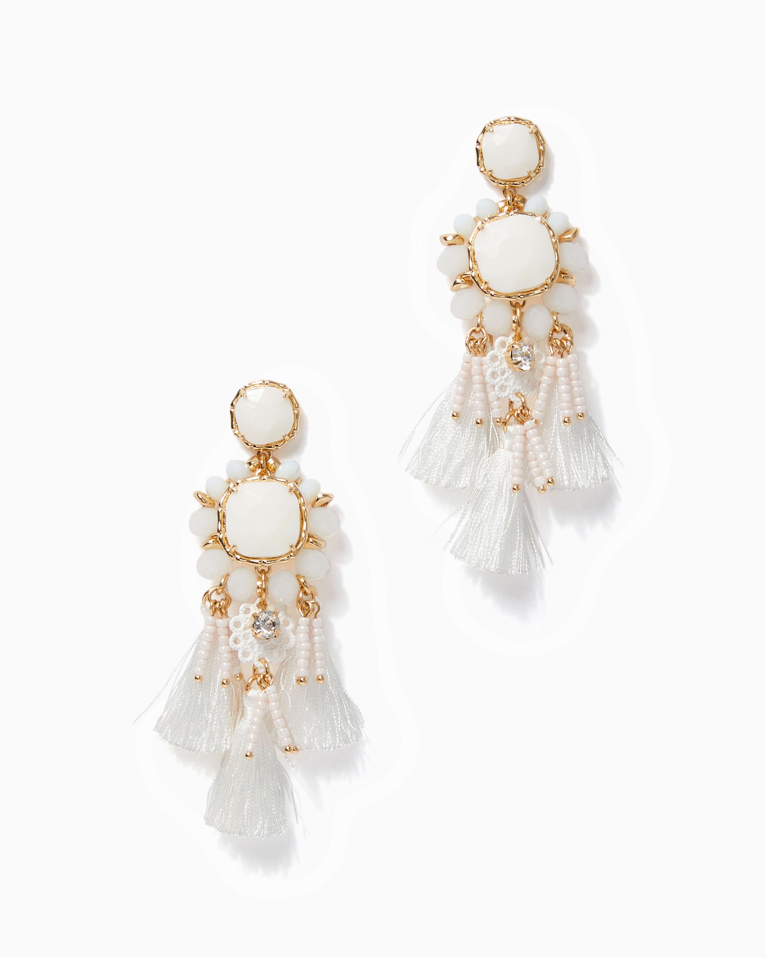 Waterside Earrings Resort White