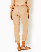 Load image into Gallery viewer, 31&quot; Taron Mid-Rise Linen Pant - Rattan X Resort White
