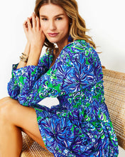 Load image into Gallery viewer, Beyonca Babydoll Dress - Abaco Blue In Turtle Awe
