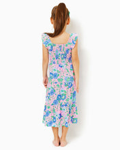 Load image into Gallery viewer, Girls Mini Jilly Midi Dress - Conch Shell Pink Rumor Has It
