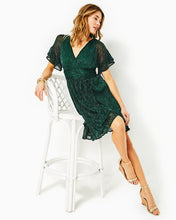Load image into Gallery viewer, Sinclare Dress - Evergreen Metallic Knit Crinkle
