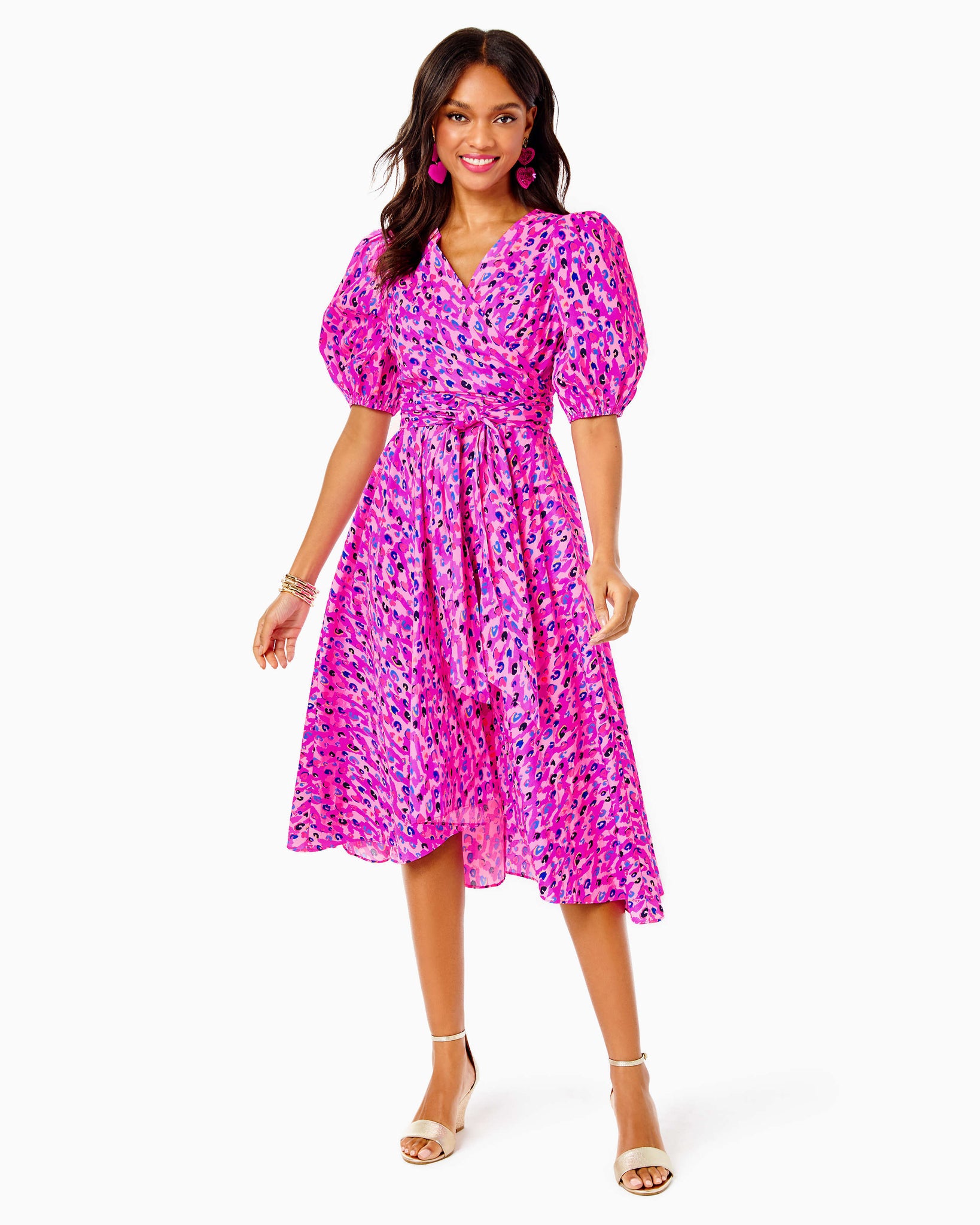 Spotted midi outlet dresses