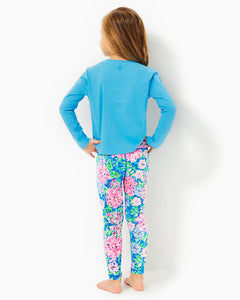 UPF 50+ Luxletic Girls Mini Weekender Legging - Multi Spring In Your Step