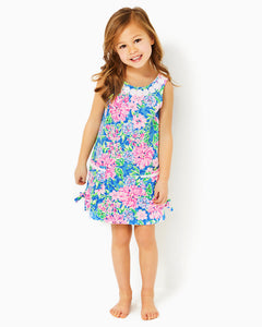 Girls Little Lilly Knit Shift Dress - Multi Spring In Your Step