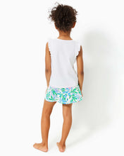 Load image into Gallery viewer, UPF 50+ Luxletic Girls Mini Aila Skort - Resort White Just A Pinch
