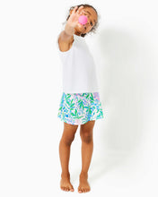 Load image into Gallery viewer, UPF 50+ Luxletic Girls Mini Aila Skort - Resort White Just A Pinch
