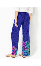 Load image into Gallery viewer, 32&quot; Bal Harbour Palazzo Pant - Aegean Navy Calypso Coast Engineered Pant
