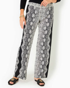 32" Bal Harbour Palazzo Pant - Coconut Pineapple Princess Engineered Pant