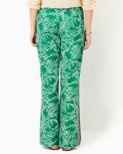 32" Bal Harbour Palazzo Pant - Fiddle Leaf Green Safari Party Engineered Pant