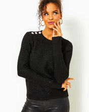 Load image into Gallery viewer, Morgen Sequin Sweater - Black Metallic
