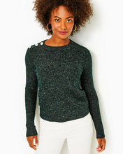 Load image into Gallery viewer, Morgen Sequin Sweater - Evergreen Metallic
