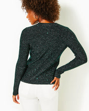 Load image into Gallery viewer, Morgen Sequin Sweater - Evergreen Metallic
