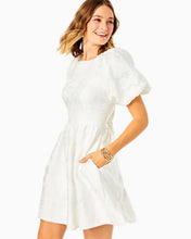 Load image into Gallery viewer, Knoxlie Dress - Resort White Organza Bloom Jacquard
