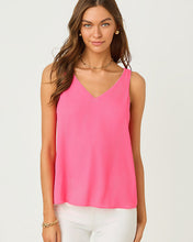 Load image into Gallery viewer, Florin Reversible Straight Hem Top - Conch Shell Pink Lil Sunny Daisies
