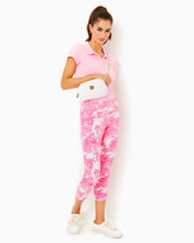 Load image into Gallery viewer, UPF 50+ Luxletic 25&quot; Corso Crop Pant - Resort White Pb Anniversary Toile Golf
