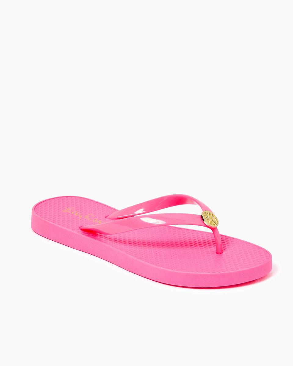 Pool Flip Flop - Roxie Pink – The Islands - A Lilly Pulitzer Signature ...