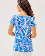 Load image into Gallery viewer, Meredith Tee - Sunwashed Blue Citrus Crush
