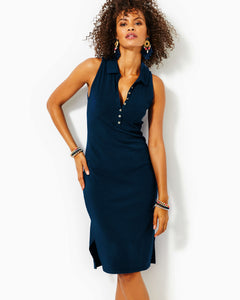 Reema Sleeveless Polo Dress - Aegean Navy