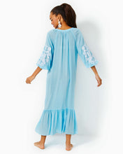 Load image into Gallery viewer, Cheree Long-Sleeved Cover-Up - Celestial Blue

