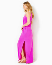 Load image into Gallery viewer, Sandrah Embroidered Maxi Shift Dress - Wild Fuchsia
