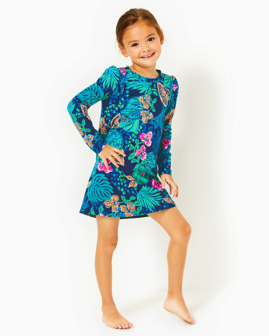 Girls Mini Jansen Dress - Low Tide Navy Life Of The Party