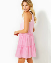 Load image into Gallery viewer, Britt Seersucker Striped Halter Dress - Havana Pink Seersucker Stripe
