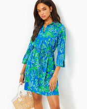 Load image into Gallery viewer, UPF 50+ Pilar Tunic Dress - Briny Blue A Bit Salty
