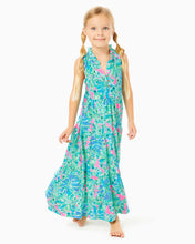 Load image into Gallery viewer, Girls Mini Malone Maxi Dress - Soleil Pink Good Hare Day
