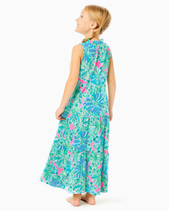 Girls Mini Malone Maxi Dress - Soleil Pink Good Hare Day