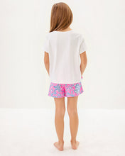 Load image into Gallery viewer, Girls Mini Rally Tee - Multi Cool As Shell Embroidery
