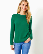 Load image into Gallery viewer, Bayport Cotton Sweater - Fiddle Leaf Green
