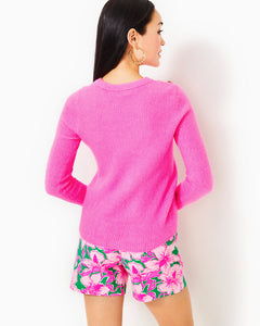 Morgen Sweater - Heathered Cerise Pink