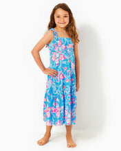 Load image into Gallery viewer, Girls Mini Hadly Maxi Dress - Multi Bahamian Rhapsody
