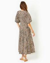 Load image into Gallery viewer, Clairanne Elbow Sleeve Maxi Dress - Macadamia Big Pattern Play
